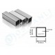 Alüminyum Kutu Profil 8mm x   8mm Et Kalınlık 1mm